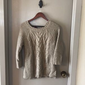 The Limited sweater, velvet bow tie back